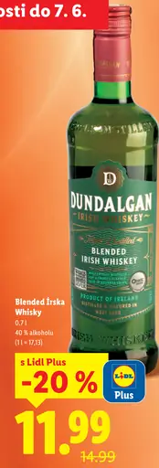 Dundalgan blended írsky whiskey