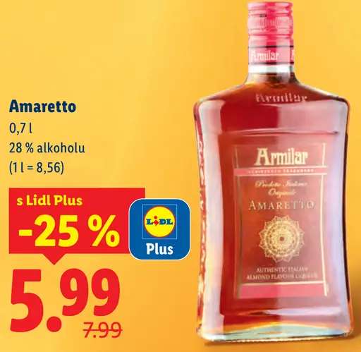 Amaretto mandľový likér