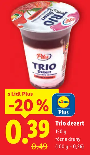Trio dezert jogurtový