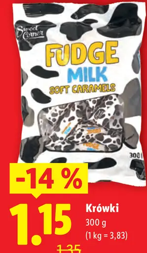 Sweet Corner Fudge Milk mäkké karamelky