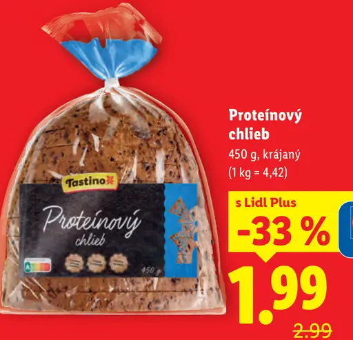 Tostino Proteinový chlieb krájaný