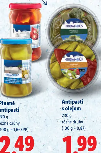 Antipasti s olejom