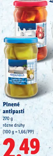 Plnené antipasti
