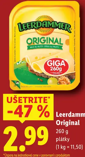 Leerdammer Original roztierateľný tavený syr