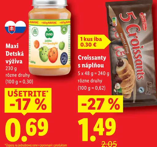 Maxi detská výživa rôzne druhy