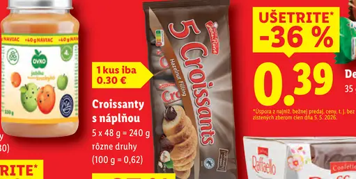 7Days croissant rôzne druhy