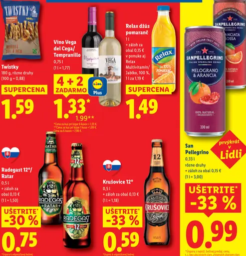 Twistky slaný snack