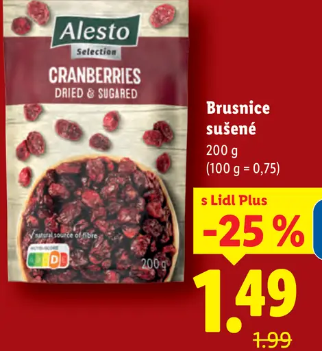 Alesto Brusnice sušené