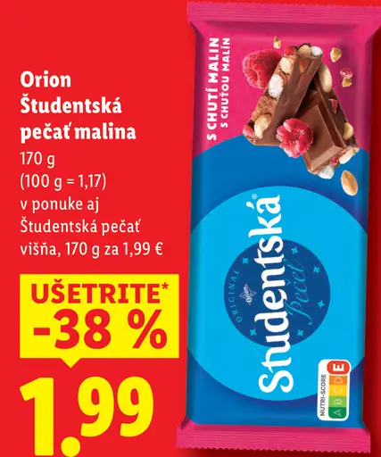 Orion Študentská pečať malina