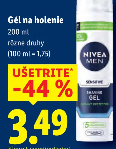 Nivea Gél na holenie