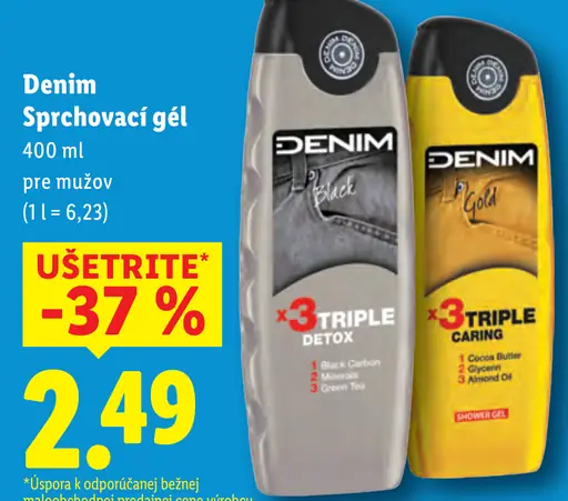 Denim Sprchovací gél pre mužov