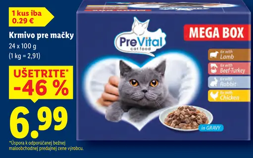 PreVital Mega Box krmivo pre mačky