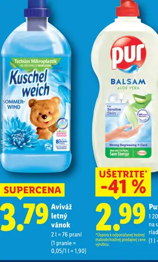 Kuschelweich aviváž letný vánok