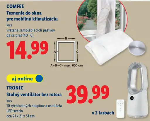Tronic stolný ventilátor bez rotora
