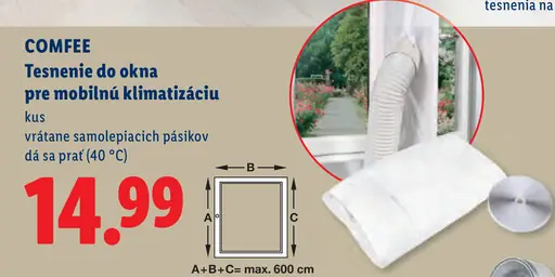 Comfee Tesnenie do okna pre mobilnú klimatizáciu