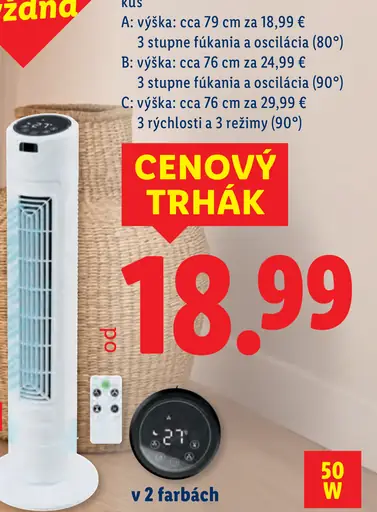 Tronic/Silvercrest vežový ventilátor