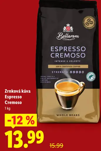 Bellarom Espresso zrnková káva