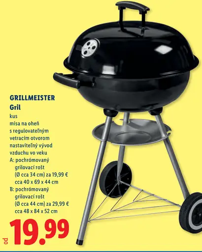 GrillMeister Gril na drevené uhlie