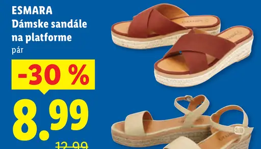 Esmara dámske sandále na platforme