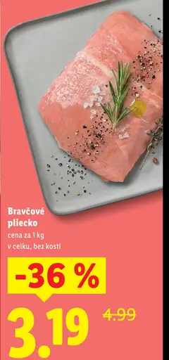 Bravčové pliecko bez kosti vcelku