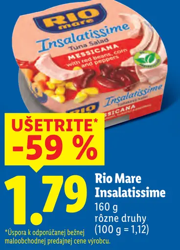 Rio Mare Insalatissime rôzne druhy