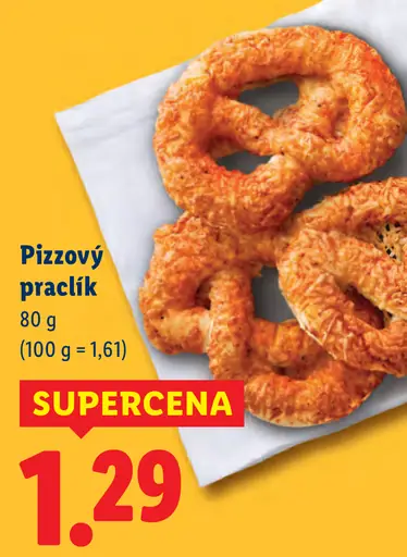 Lidl pizzový praclík