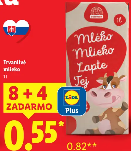 Euromilk mlieko
