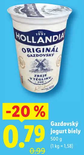 Gazdovský jogurt biely