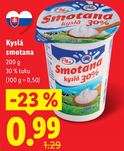 Pilos kyslá smotana 30 % tuku