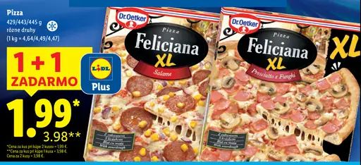 Dr. Oetker Feliciana XL pizza rôzne druhy