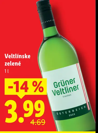 Grüner Veltliner Veltlínske zelené víno