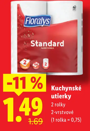 Floralys Kuchynské utierky 2-vrstvové