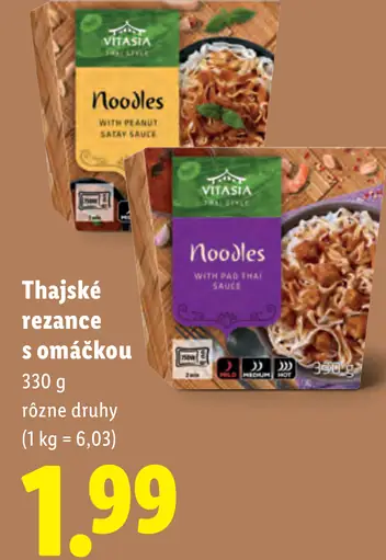 Vitasia thajské rezance s omáčkou