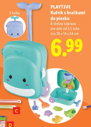 Playtive Kufrík s hračkami do piesku