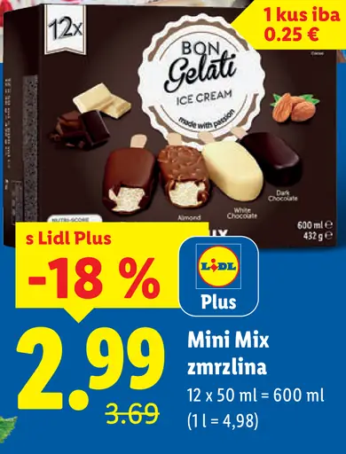 Bon Gelati Mini Mix zmrzlina