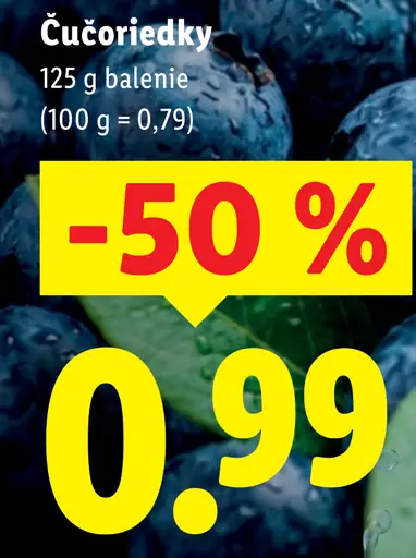 Čučoriedky čerstvé