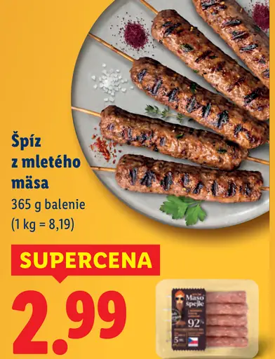 Grill & Fun špíz z mletého mäsa