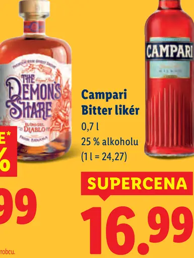 Likér Campari Bitter
