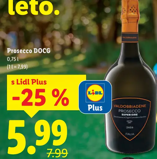 Valdobbiadene Prosecco DOCG šumivé víno