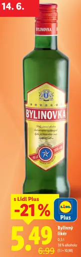 Bylinovka bylinný likér