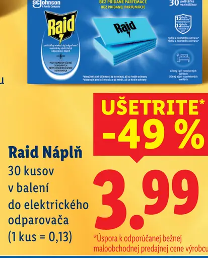 Raid Náplň do elektrického odparovača