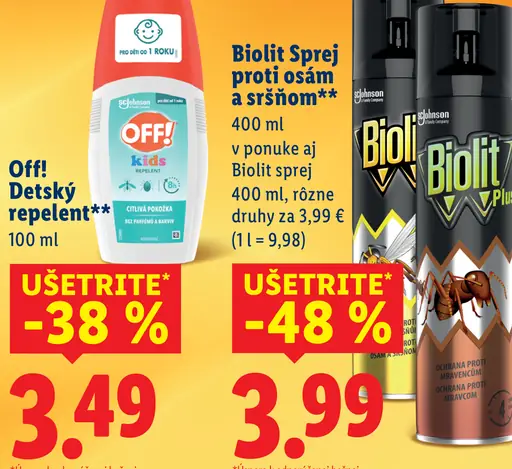 Biolit Sprej proti osám a sršňom