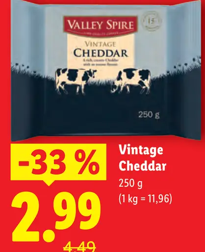 Valley Spire Vintage Cheddar