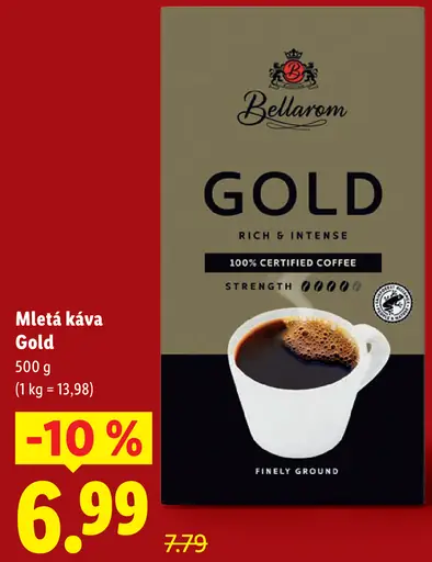 Bellarom Gold mletá káva