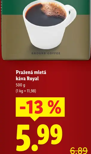 Bellarom Royal mletá pražená káva