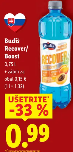 Budiš Recover/Boost nápoj