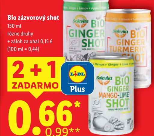 Bio zázvorový shot