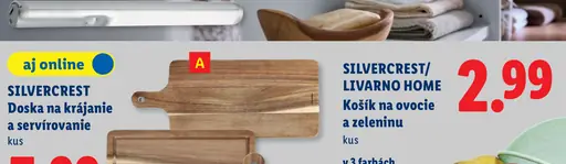 Silvercrest/Livarno Home košík na ovocie a zeleninu