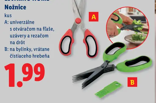 Livarno Home nožnice univerzálne alebo na bylinky