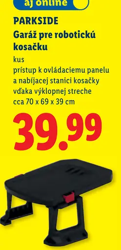 Parkside garáž pre robotickú kosačku